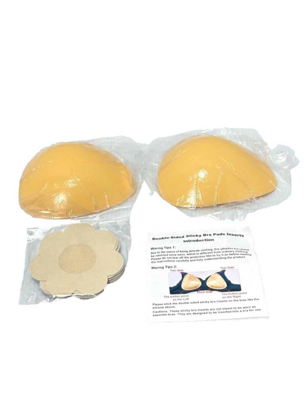 Double Sided Sticky Bra Inserts A Cup Nipple Covers Push Up Lift Silicone NEW